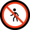 No Pedestrians emoji on Microsoft